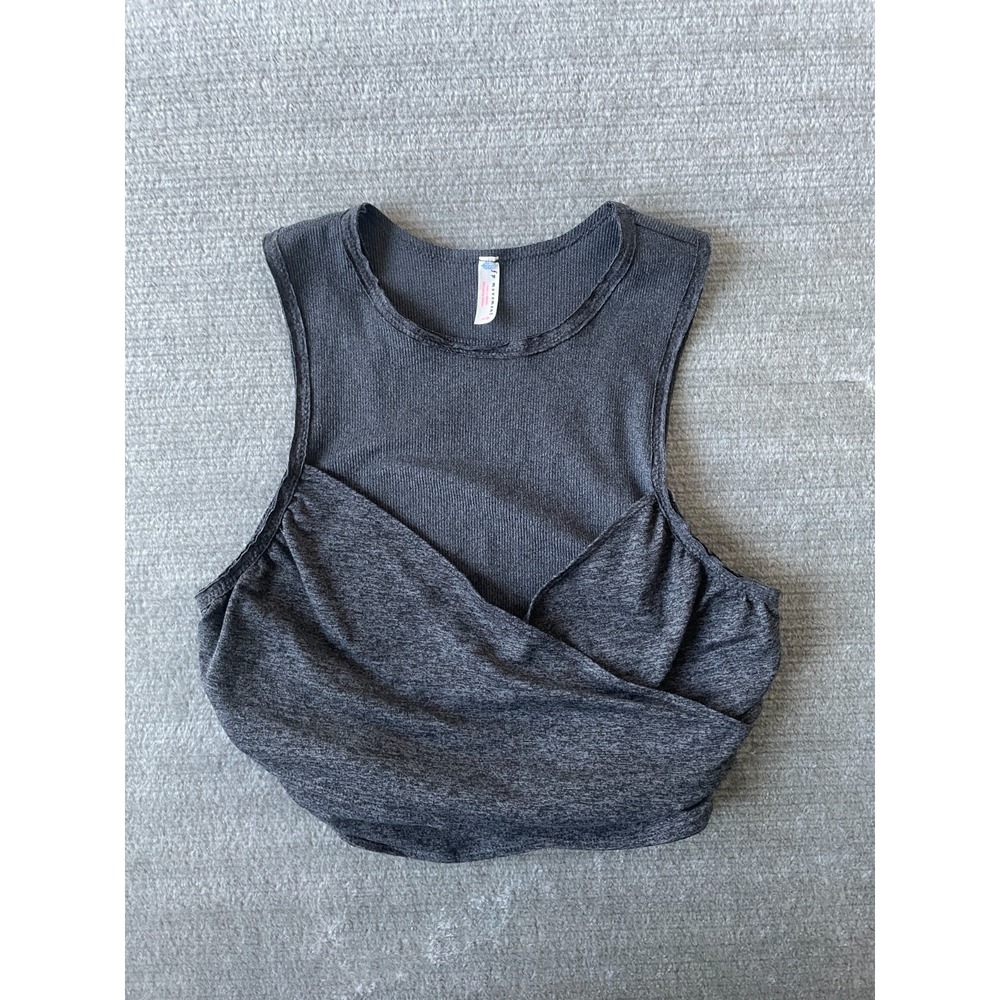 Free People Movement Cropped Tank Top Women XS Just‎ My Type Wrap Pilates Yoga